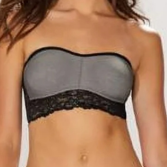 B.TEMPT’D BY WACOAL B. CHARMING BANDEAU BRA IN BLACKENED PEARL - SZ SMALL - NWT! - Picture 7 of 7